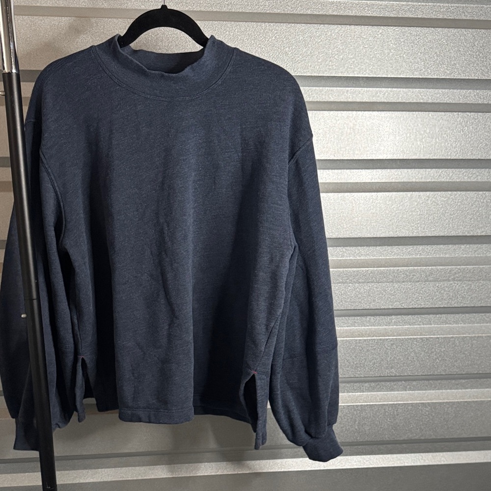 Xirena blue half turtleneck sweater, M